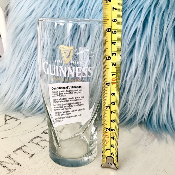 Guinness, Beer Glasses, 13oz, Set of 6, With Embossed Harp Logo, New In‎ Box - Picture 15 of 16